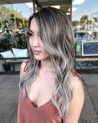 60 Shades Of Grey Silver And White Highlights For Eternal Youth Gray Balayage Brown Ombre Hair Gray Balayage Hair