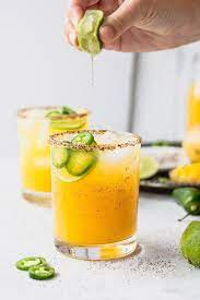 Spicy Mango Margarita Recipe Mango Margarita Recipe Citrus Drinks Alcohol Drink Recipes