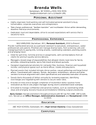 Here is a self employment resume for you to check out and get some ideas: Personal Assistant Resume Sample Monster Com
