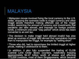The assumption was that the conditions that lead to the thai economic crisis was also found in malaysia. Asian Financial Crisis 1997