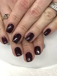 Fall Black Cherry Dark Gel Nails Light Elegance Fast Lane With This Ring Buttercream Gel Nail Light Gel Nails Gel Nail Designs