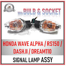 Be the first to add a listing. Honda Wave Alpha Rs150 Dash Ii Dream110 Front Rear Signal Lamp Assy 1 Set Shopee Malaysia