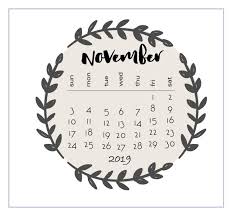 Printable 2019 November Calendar Calendar Printables Calendar Wallpaper Monthly Calendar