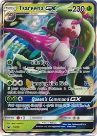 It is known as the fruit pokémon. Tsareena Gx Pokemon Sun Moon Promos Pokemon Trollandtoad