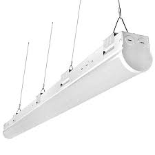 Hykolity 8ft Industrial Led Strip Light 64w 8400lm 5000k 0 10v Dimmable Low Bay Led Shop Lights Surface Mount Hanging Fixture With V Hook 80w Fluorescent Eq