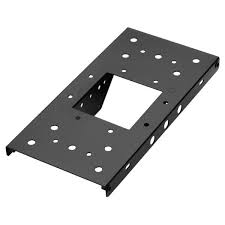 Click here to go to gibraltar mailboxes® universal mailbox mounting bracket detail page. Architectural Mailboxes 4 In X 4 In Post Adapter In Black With 3 Mailbox Mounting Options 7540b 10 The Home Depot