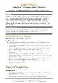 Radiologic Technologist Resume Samples Qwikresume