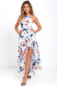 Adorable Summer Floral Dresses For Weddings Floral Print Maxi Dress Summer Wedding Outfits Trendy Dresses