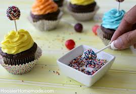 Cupcake pens and a note pad. Kid S Birthday Cupcakes Hoosier Homemade