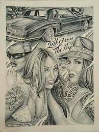 As used here, this includes vehicles which drive as motorcycles when on the road. Thacar Prison Art Chicano Art Airbrush Art