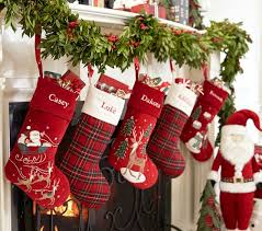 Check spelling or type a new query. Christmas Stockings Hangers Pottery Barn Kids Ivory Ground Tartan Plaid Christmas Stocking Home Garden
