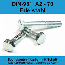 Sechskantschrauben aus edelstahl und viele weitere edelstahlschrauben günstig in unserem online shop kaufen. M5 Din 931 Sechskantschrauben A2 Va Mit Teilgewinde Schaft Edelstahl V2a M 5 X Ebay