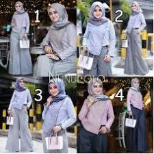 Baju setelan hijab celana kulot modis modern model terbaru cantik dan murah. Setelan Baju Hijab Kantoran Model Isyana Set By Nunulolo Setelan Celana Kulot 2019 Setelan Celana Celana Kulot Setelan