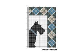 Scottish terriers at the best online prices at ebay! Blue Scottish Terrier Dog Cross Stitch Graphic By Tango Stitch Creative Fabrica