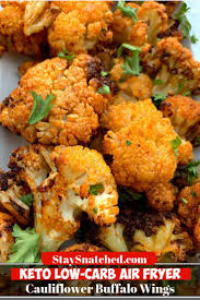 Keto Low Carb Vegetarian Air Fryer Cauliflower Buffalo Wings Video Is A Quick Recipe Low Carb Vegetarian Vegan Cauliflower Wings Cauliflower Buffalo Wings