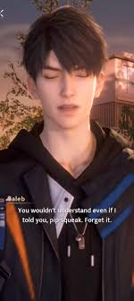 Did anyone notice something? , This line : why is that problem ? If not me  who cloud you possibly turn to for..…..! , Caleb wanted to say something,  but he couldn't.