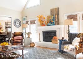 Family room cozy traditional living room decor. My Family Room Decorated For Fall A Video Tour Worthing Court