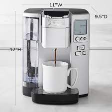If one family member prefers their coffee strong and extra hot while another goes more mild, this is a coffee maker that will please everyone and do. Cuisinart Premium Single Serve Coffee Maker Williams Sonoma
