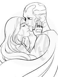 Scarlet Vision That Is All Sailor Moon Coloring Pages Scarlet Witch Marvel Art