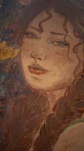 肌腱發炎很痛拍攝手很抖，請見諒🫥, , 2024 33cm x 45.5cm, 礦物顏料、雲母、銅粉、鈦金顏料, 花弄影，月流輝,  星河不見，心藏皎月。, #岩絵具 #岩絵具の美しさ