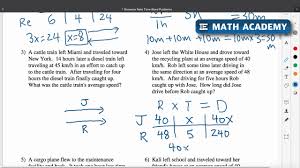 Most of the resources on this page align to common core standard 3.md.1. How To Solve Distance Rate Time Problems Youtube