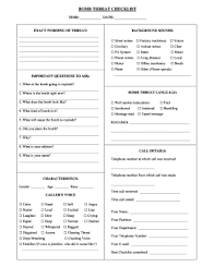 In the event that a bomb threat is received by telephone, it is important for the person receiving the call to keep the caller on the telephone as long as possible to. Bomb Threat Checklist Fill Out And Sign Printable Pdf Template Signnow