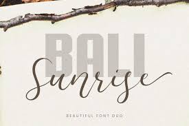 Balig script is a script font design published by pana type & studio. Bali Sunrise Font Free For Personal