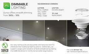 The retrofit source welcomes and values your feedback. Sunco Lighting 10 Pack 4 Inch Led Recessed Downlight Baffle Trim Dimmable 11w 60w 5000k Daylight 660 Lm Damp Rated Simple Retrofit Installation Ul Energy Star Amazon Com