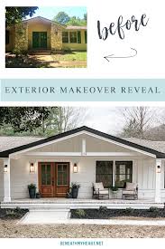 Discover decor ideas and architectural inspiration to enhance your home's exterior and facade as you build or remodel. Lowe S Home Exterior Makeover Reveal Beneath My Heart