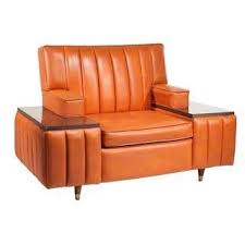 Mid Century Vintage Orange Naugahyde Lounge Chair Vintage Leather Chairs Vintage Mid Century Furniture Mid Century Chair
