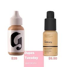 Biossance Squalane Vitamin C Rose Oil Dupe Glossier Dupes In 2020 Glossier Dupes Perfecting Skin Tint Make Up Dupes