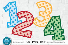 Download Polka Dot Numbers Svg Polka Dot Number Svg Number Svg 277532 Cut Files Design Bundles