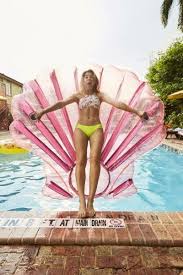 Pembe Deniz Kabugu Float Deniz Yatagi Havuz Pembe Tatiller