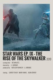 Rise Of The Skywalker By Maja Movie Poster Wall Film Posters Minimalist Movie Posters Minimalist