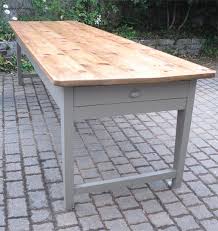 Tres Belle Et Grande Table Ancienne De Ferme Avec Plateau En Sapin Naturel Table Salle A Manger Table De Ferme Ancienne Table De Ferme