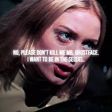 #GHOSTFACE: what’s your favourite scary movie? #scream #screamV #screamVI  #scream6 #jennaortega #samcarpenter #taracarpenter #sidneyprescott  #nevecampbell #galeweathers #courteneycox #melissabarrera ...