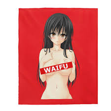 Black hair Waifu Hentai Kawaii Manga Anime Lovers Gift Velveteen Plush  Blanket 