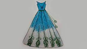 From each end of the line. How To Draw A Dress Design Drawing Dress Using Color Pencil Fashion Illustration Art Youtube