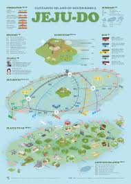 1808 Jeju Do Infographic Poster On Behance Jeju Do Korea Travel South Korea Travel