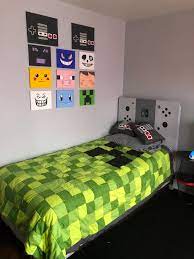 Creeper Quilt Undertale Minecraft Pokemon Video Game Theme Boys Room Game Room Decor Fortnite Bedroom Ideas Gaming Bedroom Ideas