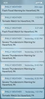 A severe thunderstorm watch has been issued across eastern pennsylvania. Tornado And Storm Warnings Invading Your Phone Making You Numb Forecasters Are Worried Maria Panaritis