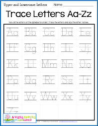 Alphabet Letter Tracing On Primary Writing Lines Practice Tracing Uppercase And Lowerca Letter Tracing Worksheets Alphabet Worksheets Preschool Primary Writing