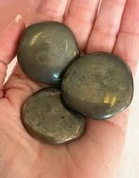 Ironically, gold is often found adjacent to pyrite deposits, and the only thing foolish about finding fool's gold would be in not searching nearby! Pyrite Healers Gold Palmstones Soul Food Crystals And Books