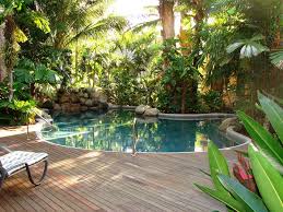 Palm Cove Deck Pool Cortili Piccoli Piscine Arredamento Giardino