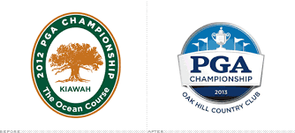 Watch pga championship 2021 live coverage. Pga Championship Logo Before And After Logo To Become Standardized From Year To Year Typography Branding Pga Championship Graphic Design Firms