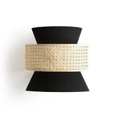 Quel type de papier peint choisir top 11 pour 2018. Dolkie Rattan Cane Wall Light Shade Wall Light Shades Black Wall Lamps Wall Lamp