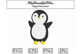 Download Penguin Animal Cute Clipart Graphic By Mybeautifulfiles Creative Fabrica PSD Mockup Templates