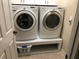 Overall, the materials cost me around $150, a savings of $450!! Laundry Room Pedestal Ana White