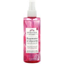 Glycerin and rosewater hair spray besides softening and moisturizing the skin, glycerin and rosewater are also great for hair softening. Heritage Store Rosewater Glycerin 8 Fl Oz 237 Ml Iherb