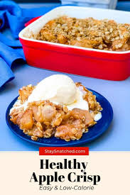 This Easy Healthy Sugar Free Apple Crisp Recipe Is Baked With Granny Smith Apples And A Crunch Apple Recipes Healthy Sugar Free Apple Crisp Apple Crisp Recipes